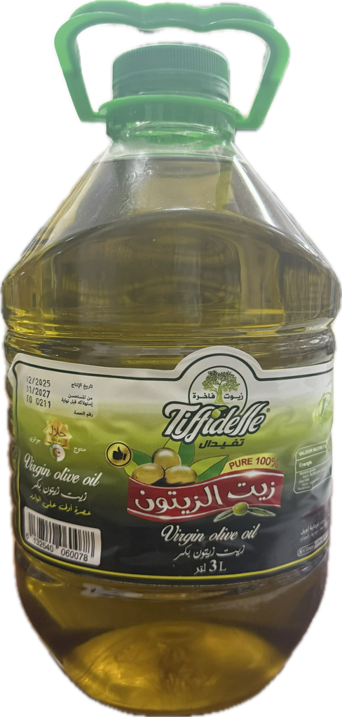 زيت زيتون بكر جزائري 3 لتر